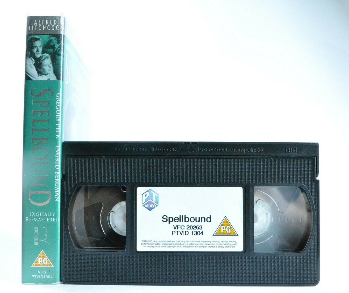 Spellbound: Based On F.Beeding Novel - A.Hitchcock Thriller - I.Bergman - VHS-