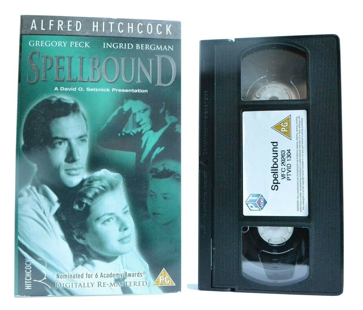 Spellbound: Based On F.Beeding Novel - A.Hitchcock Thriller - I.Bergman - VHS-