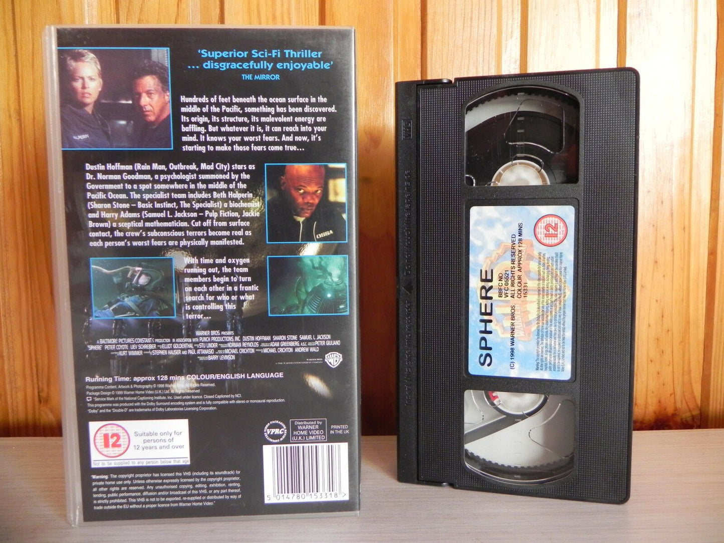 Sphere - Hoffman - Stone - Jackson - Under The Ocean Sci-Fi - Pal Video - VHS-