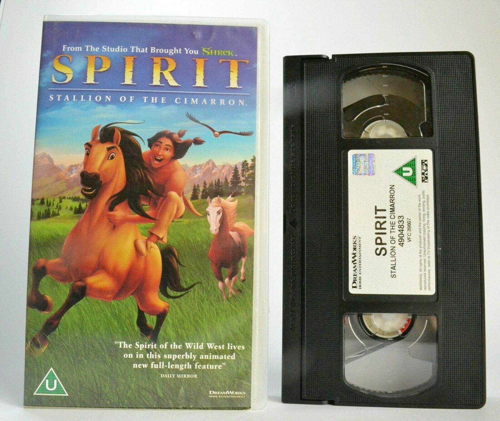 Spirit: Stallion Of The Cimarron (2002) - Animated Adventure - Children's - VHS-