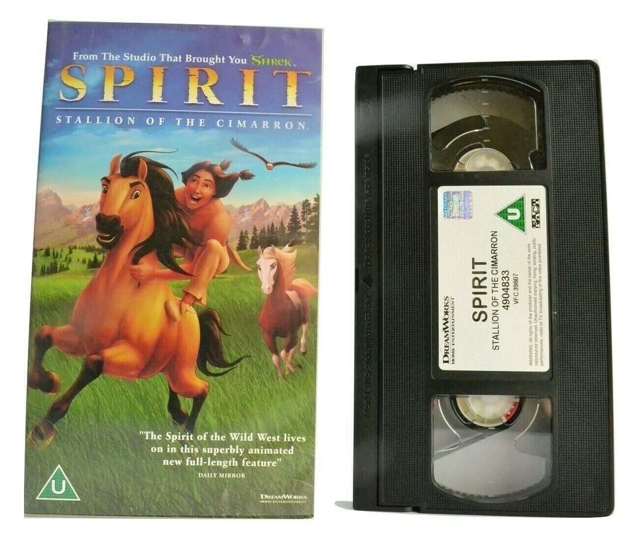 Spirit: Stallion Of The Cimarron (2002) - Animated Adventure - Children's - VHS-