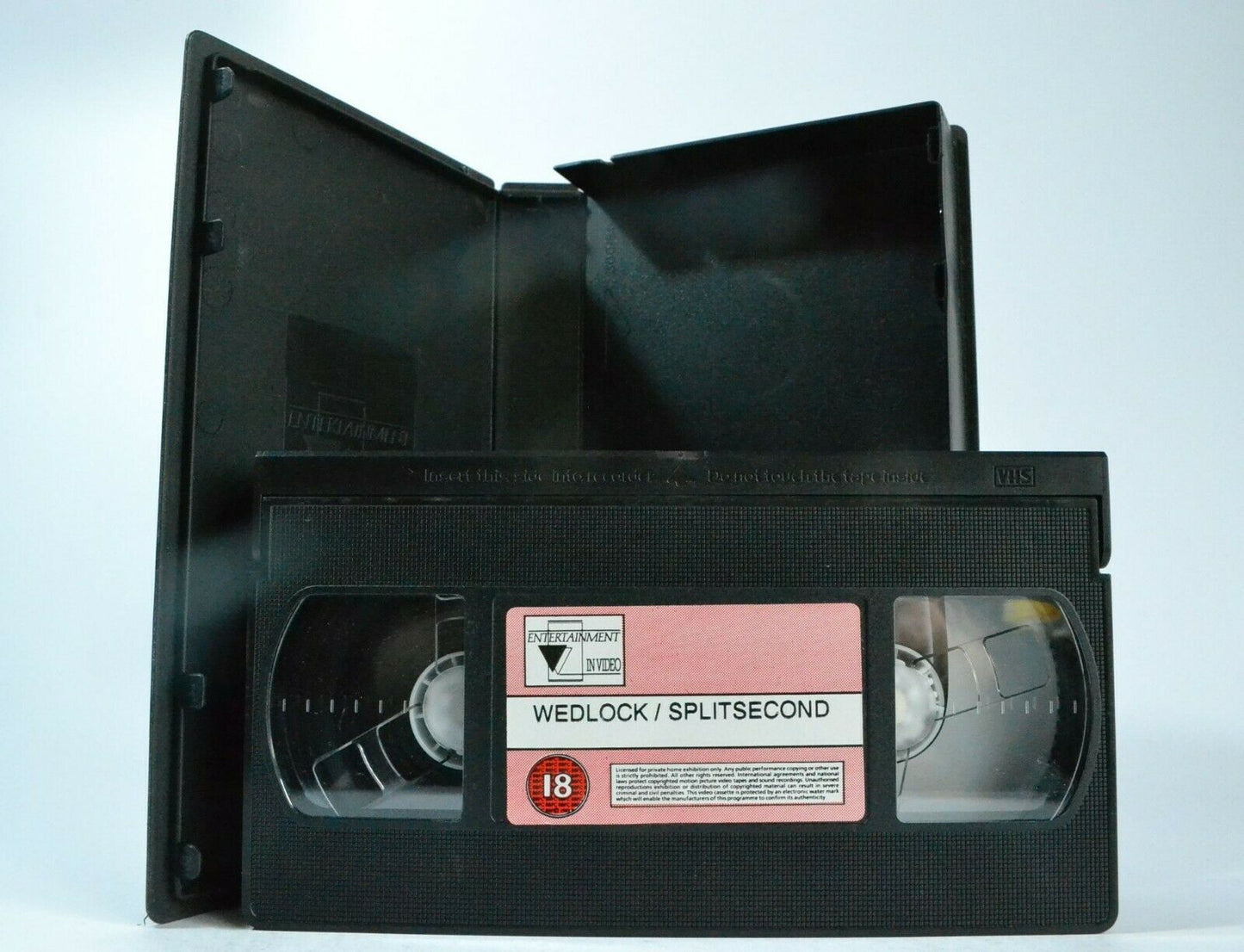 Split Second (1992) / Wedlock (1991) [Rutger Hauer Double Feature] Action - VHS-