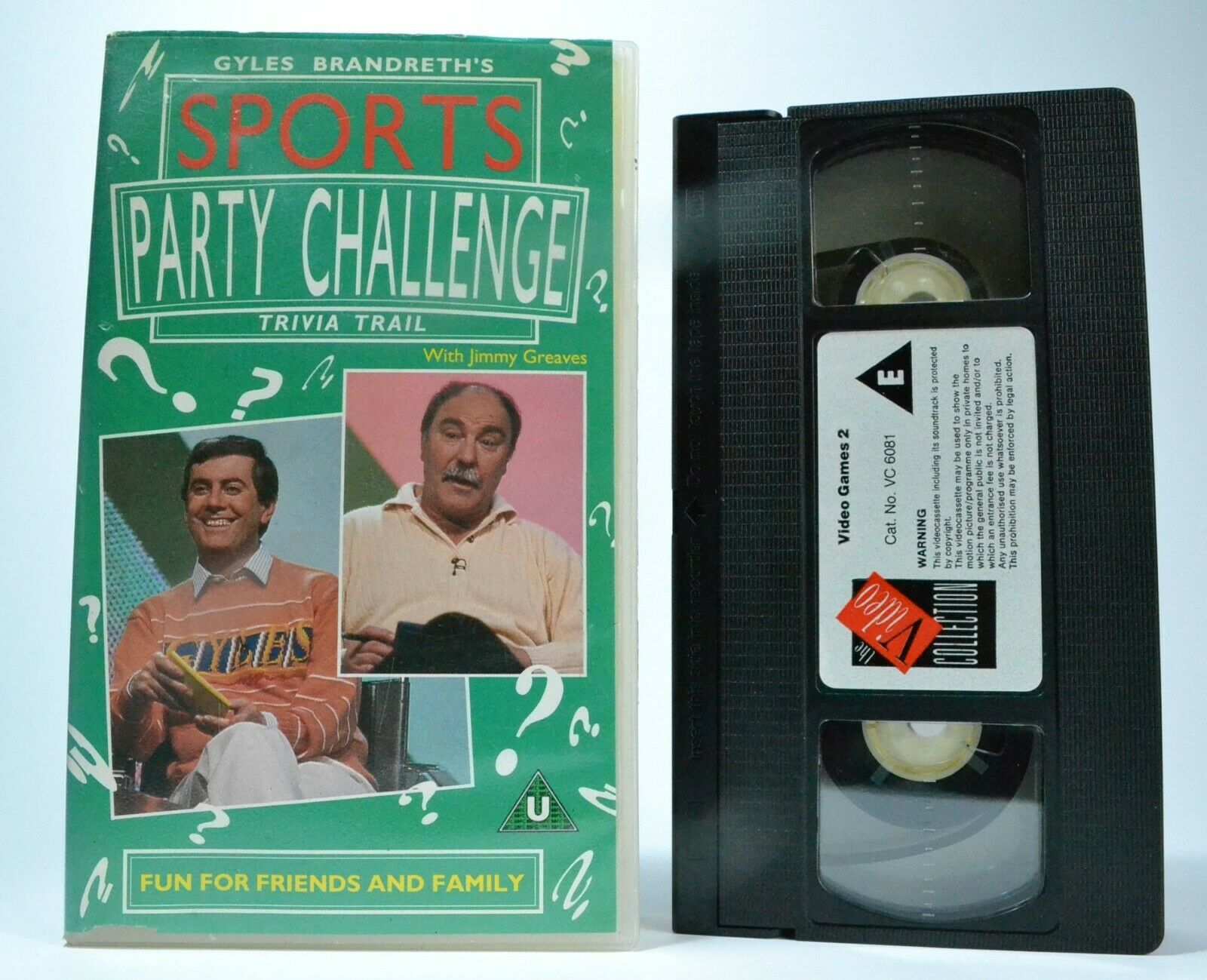 Sports Party Challenge: Trivia Trial; [Gyles Brandreth] Jimmy Greaves - Pal VHS-