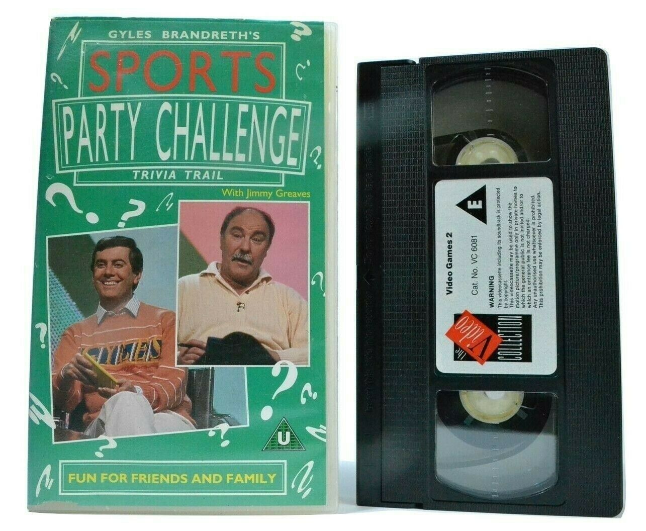 Sports Party Challenge: Trivia Trial; [Gyles Brandreth] Jimmy Greaves - Pal VHS-