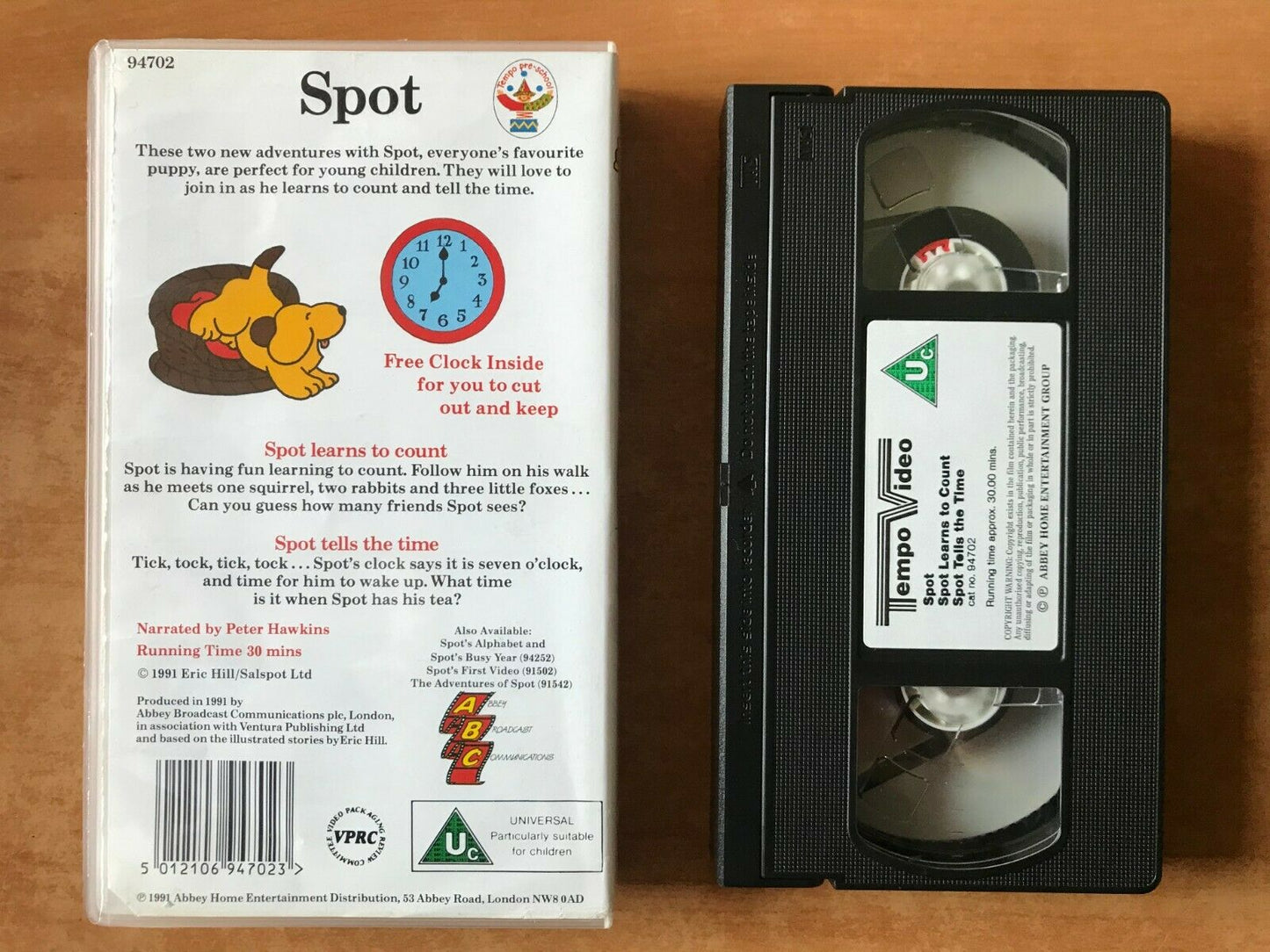 Spot; [Eric Hill]: Spot Learns To Count - Pre-school - Educational - Kids - VHS-