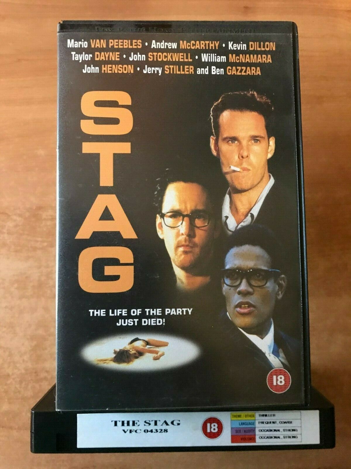 Stag (1997): Thriller [Large Box] Mario Van Peebles / Andrew McCarthy - Pal VHS-