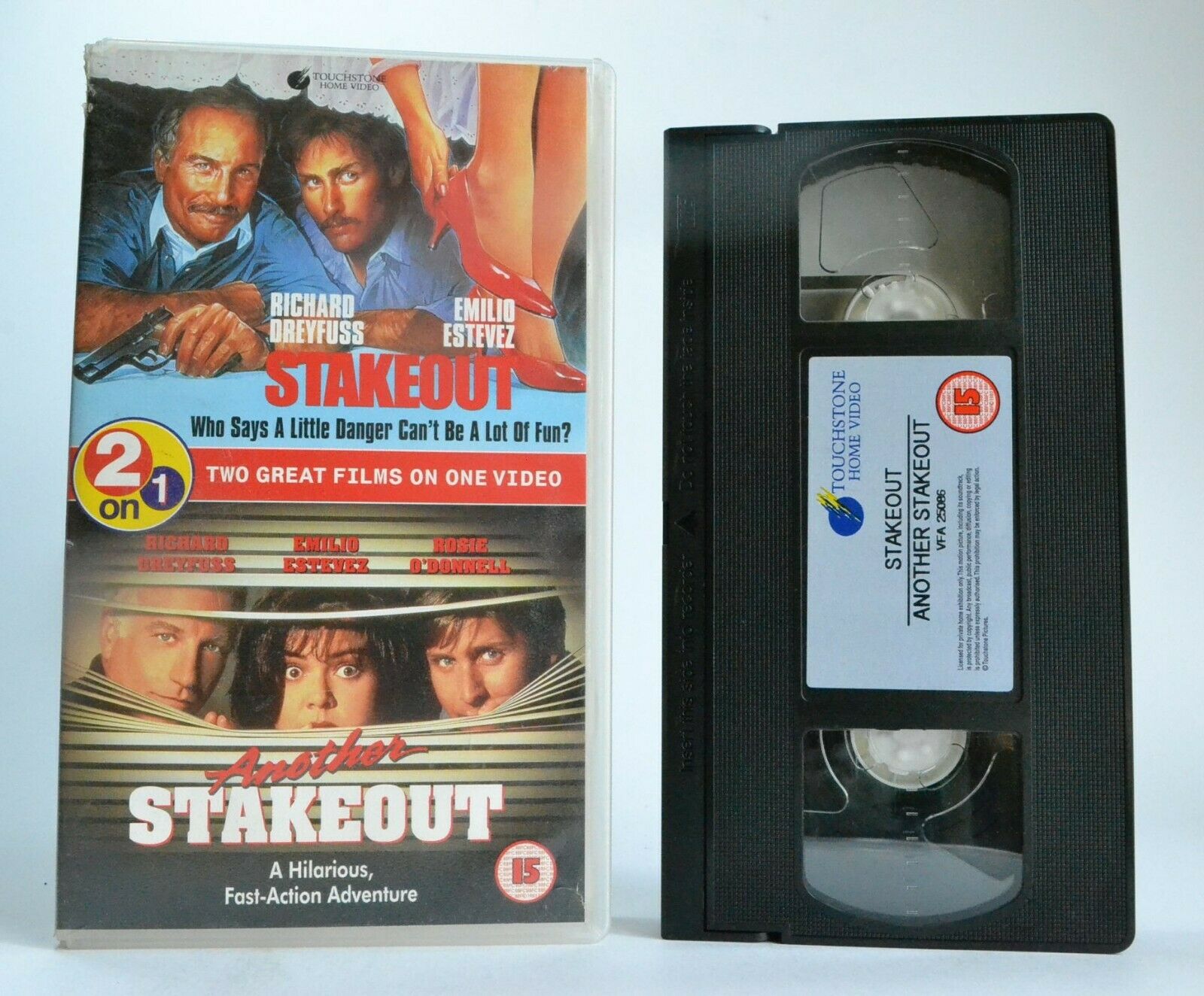 Stakeout/Another Stakeout: Double Action Adventure - Richard Dreyfuss - Pal VHS-