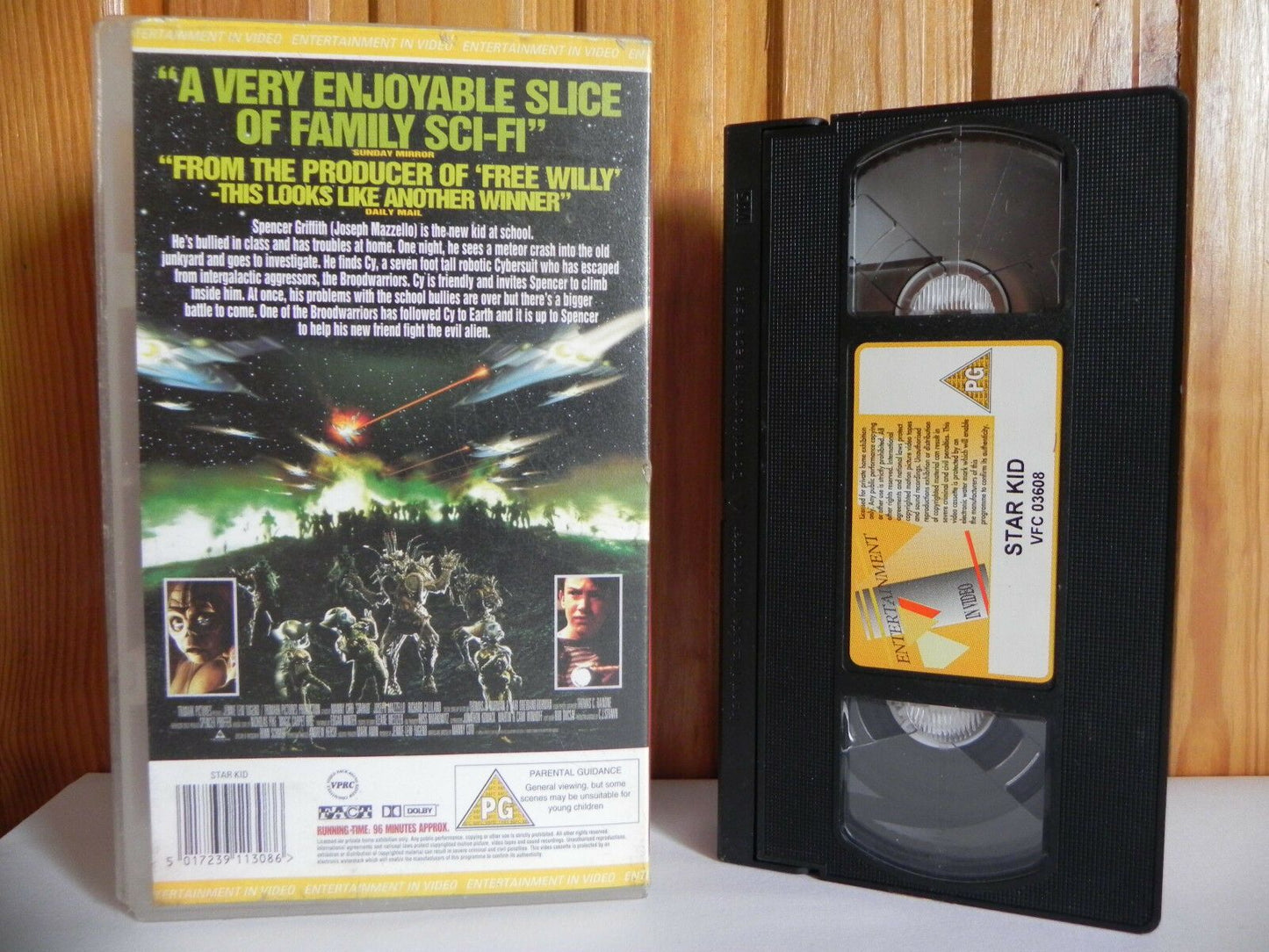 Star Kid - Entertainment In Video - Family - Sci-Fi - Joseph Mazzello - Pal VHS-