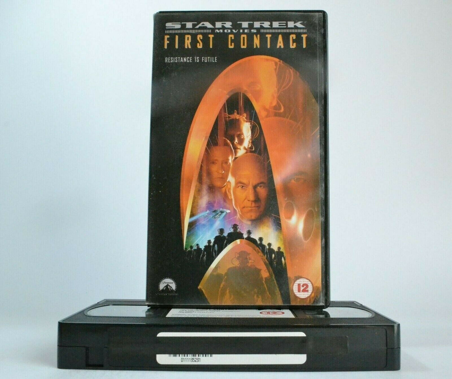 Star Trek: First Contact (1996) - Sci-Fi/Space Opera - Patrick Stewart - Pal VHS-