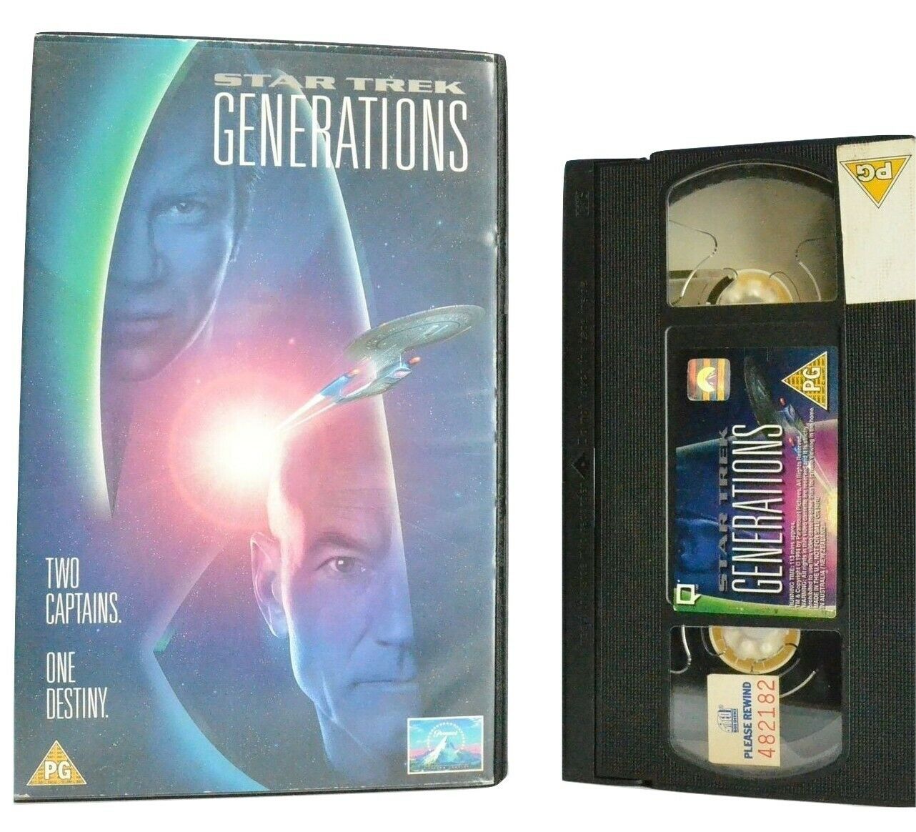 Star Trek Generations: Outer-Space Adventure - Large Box - Patrick Stewart - VHS-