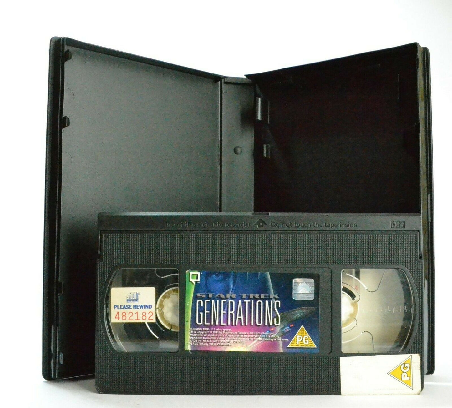 Star Trek Generations: Outer-Space Adventure - Large Box - Patrick Stewart - VHS-