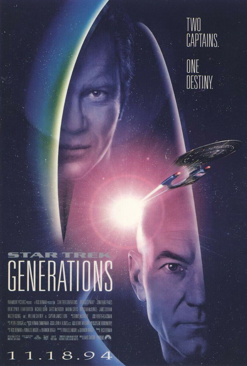 Star Trek Generations: Outer-Space Adventure - Large Box - Patrick Stewart - VHS-