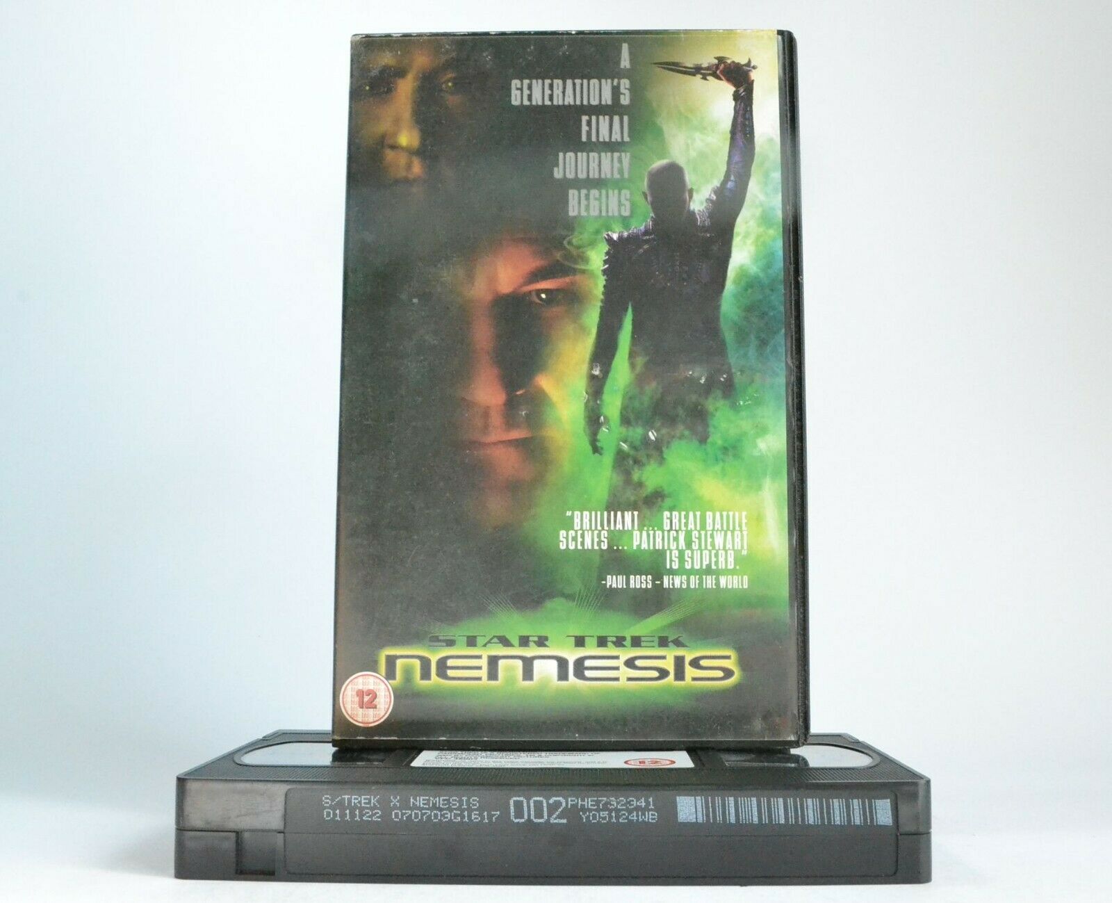 Star Trek Nemesis: Starship Space Opera - Large Box - Patrick Stewart - Pal VHS-