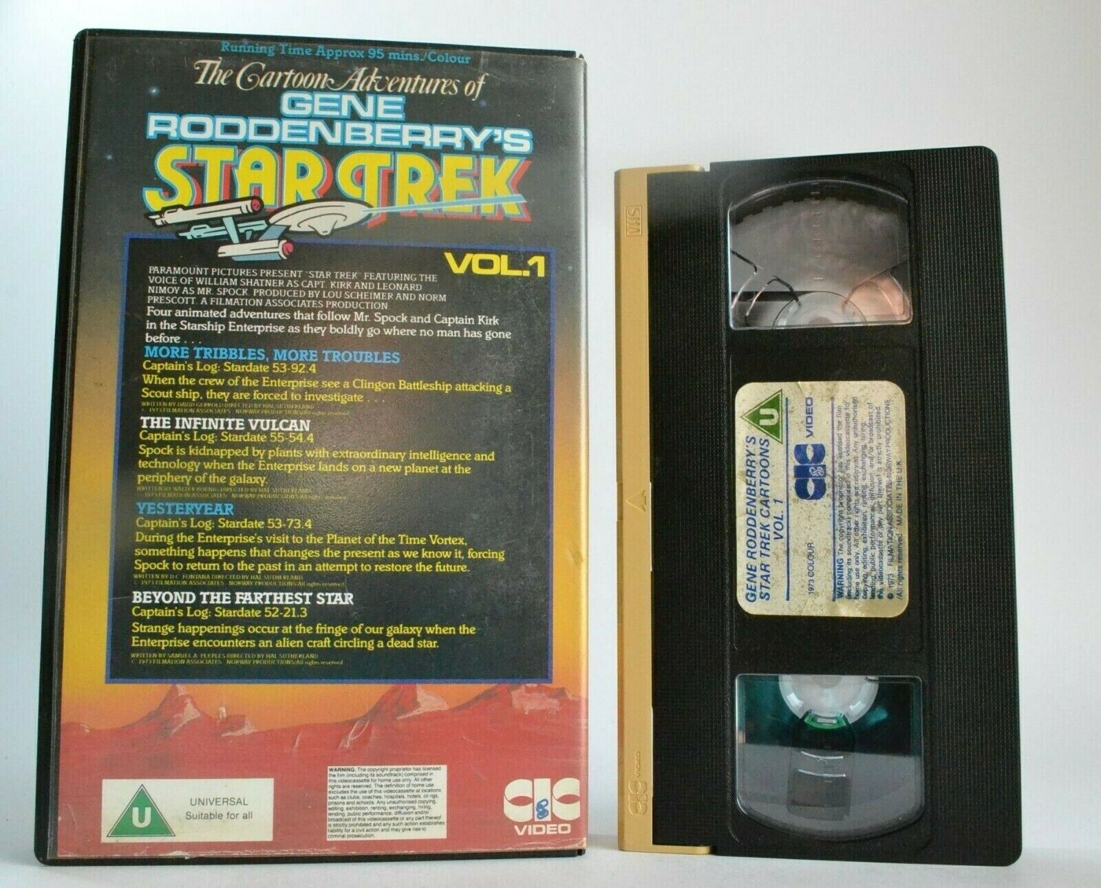 Star Trek (Vol.1): Cartoon Adventures -<Gene Roddenberry>- 'Yesteryear' - VHS-