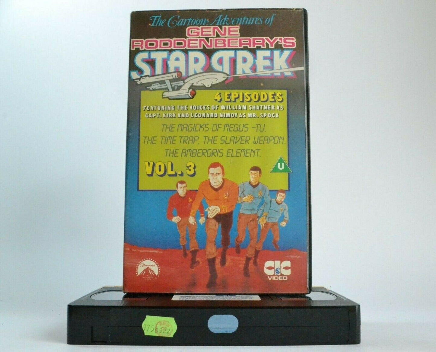 Star Trek (Vol.3): Cartoon Adventures -<Gene Roddenberry>- 'The Time Trap' - VHS-