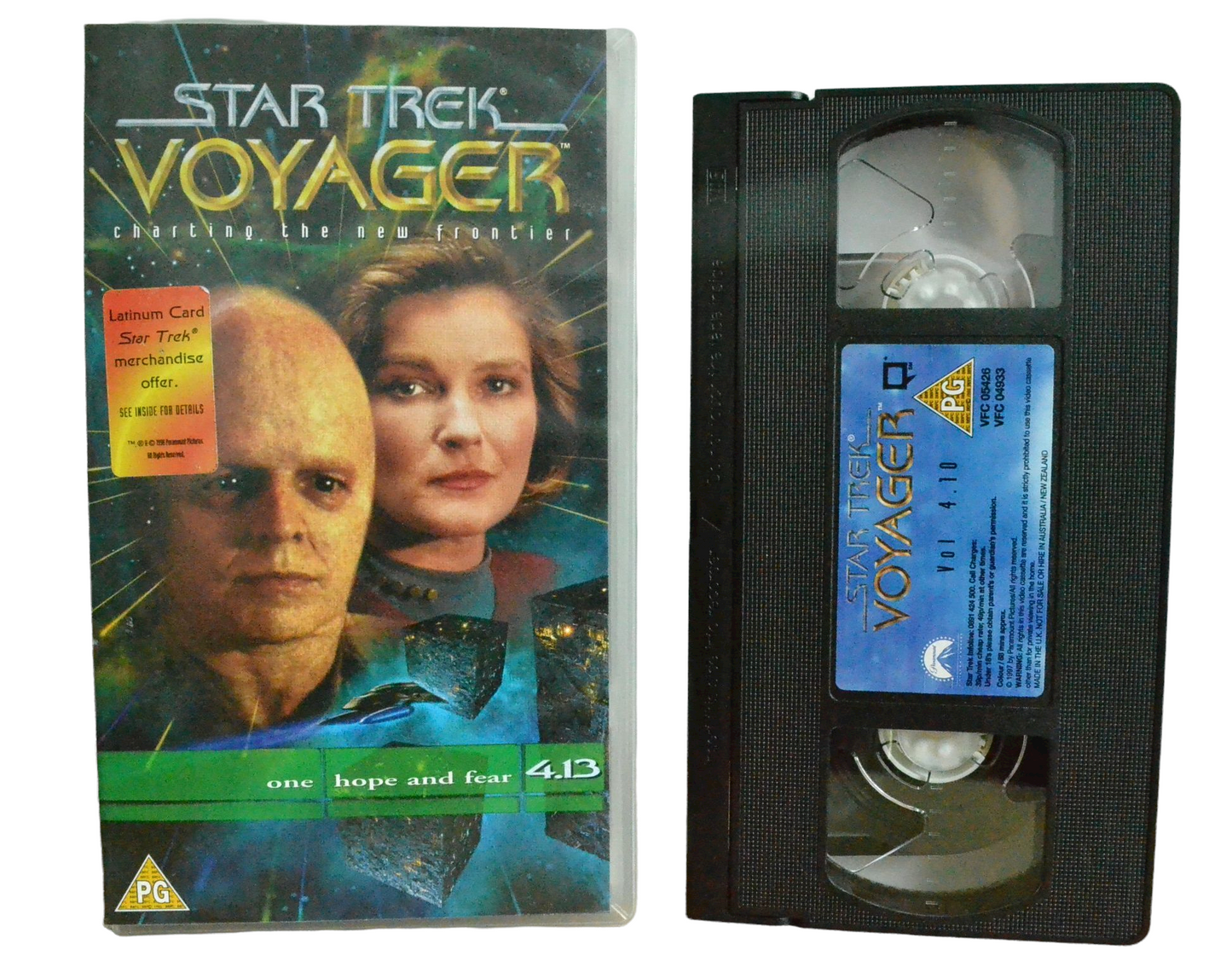 Star Trek Voyager-charting The New Frontier - Kate Mulgrew - CIC Video - Vintage - Pal VHS-