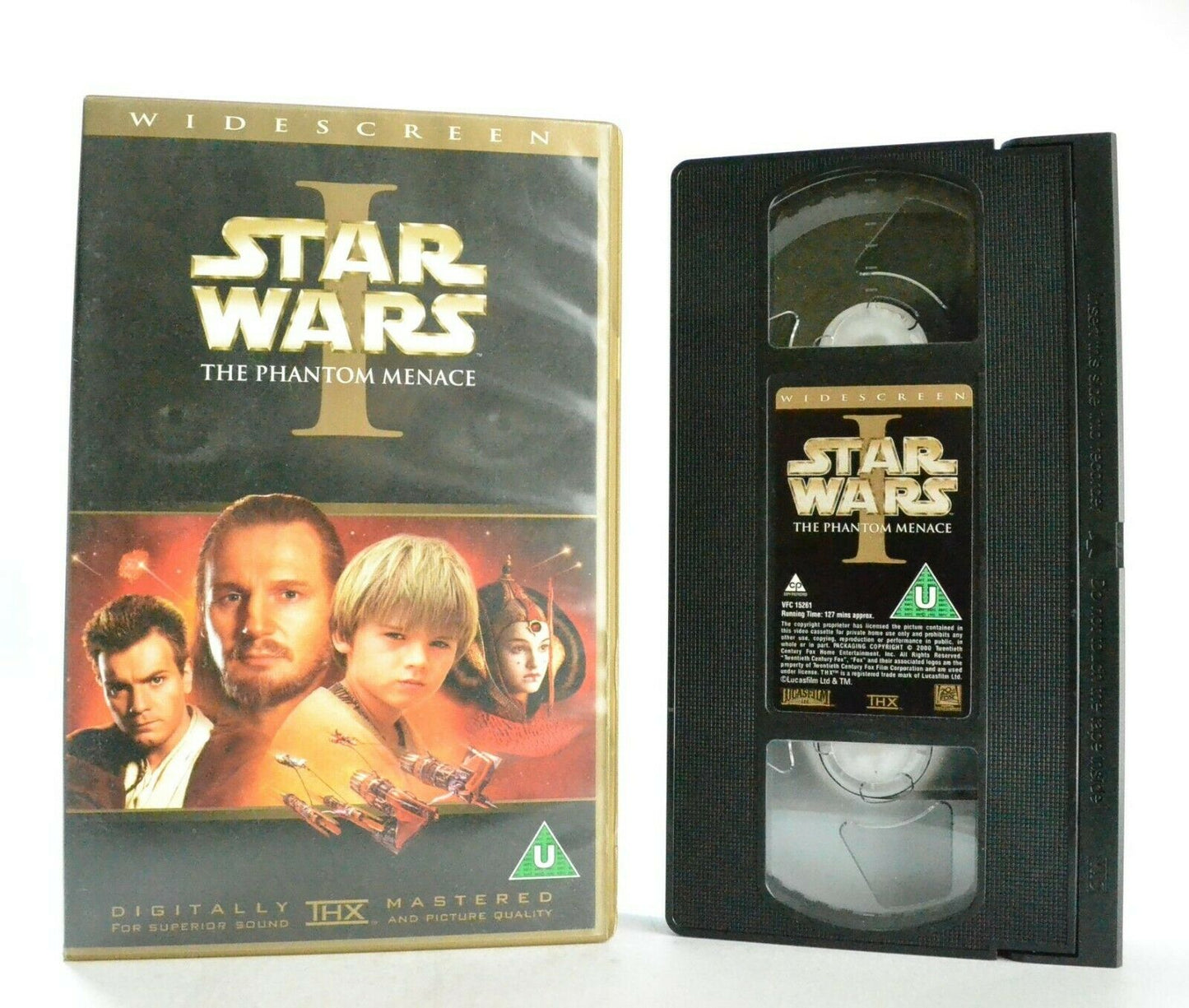 Star Wars: The Phantom Menace - Epic Space Opera - Widescreen - L.Neeson - VHS-