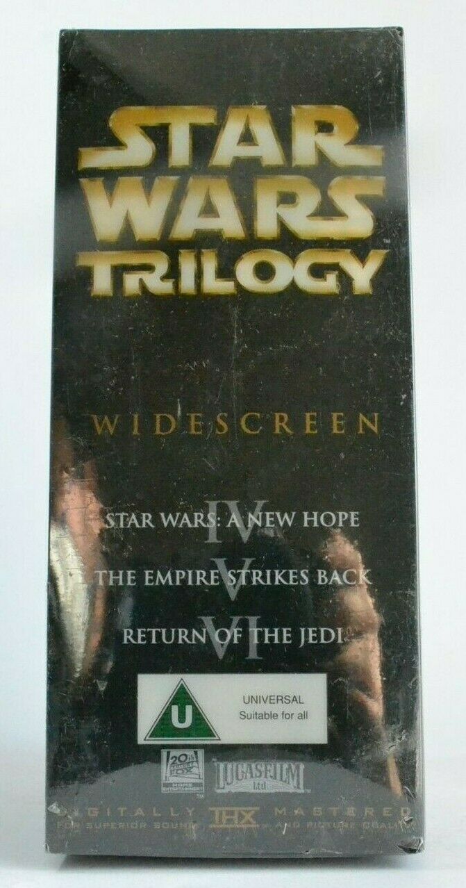 Star Wars Trilogy [Widescreen] - THX Mastered -< Brand New Sealed >- Pal VHS-