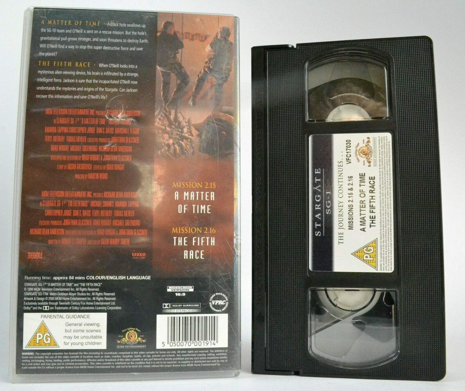 Stargate SG 1: A Matter Of Time/The Fifth Race [Widescreen] Sci-Fi Series - VHS-