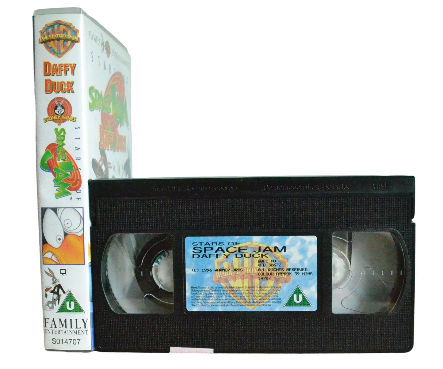 Stars Of Space Jam Daffy Duck - Warner Home Video - Children's - Pal VHS-