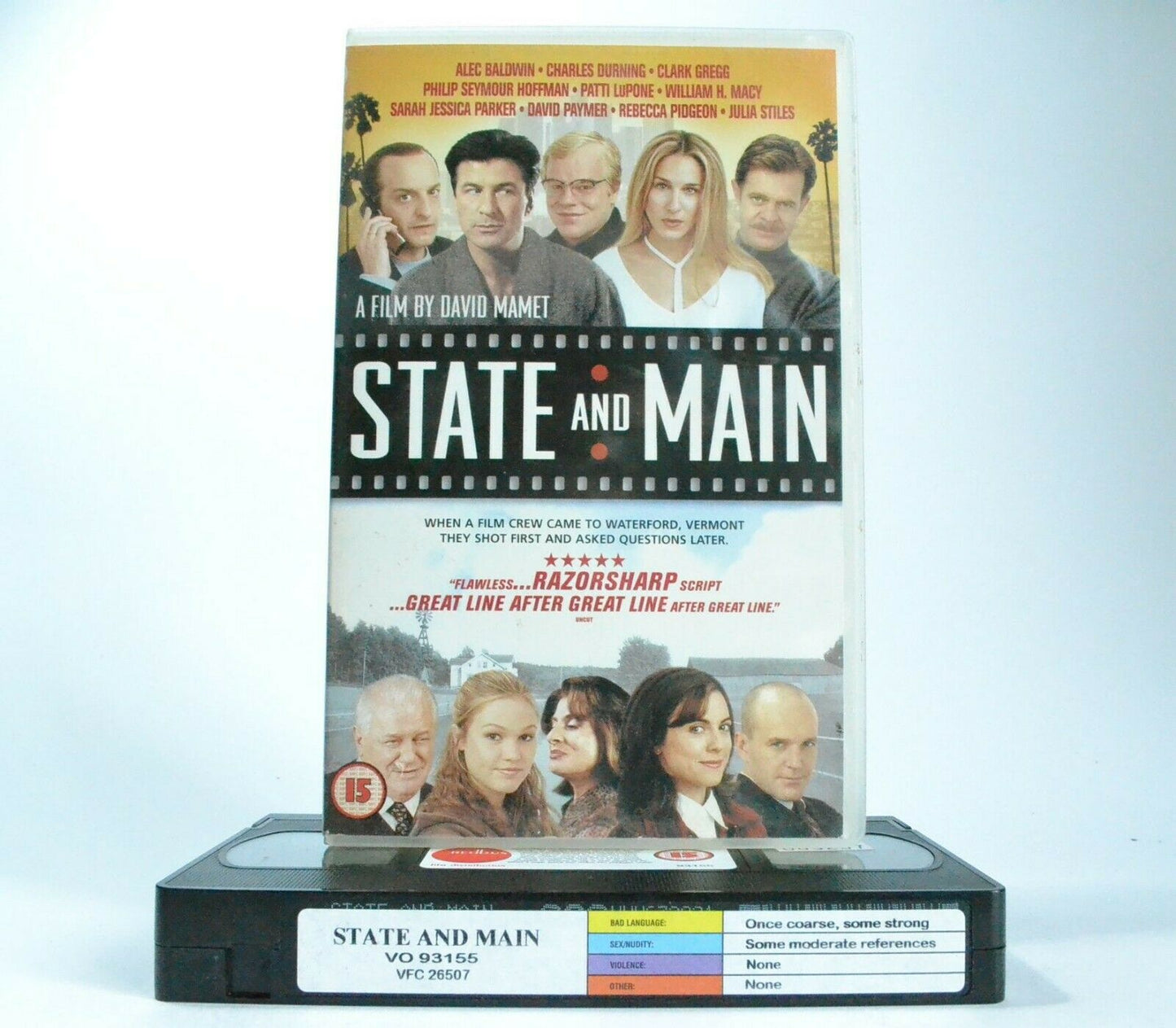 State And Main: P.Seymour Hoffman/W.H.Macy - Comedy (2000) - Large Box - Pal VHS-