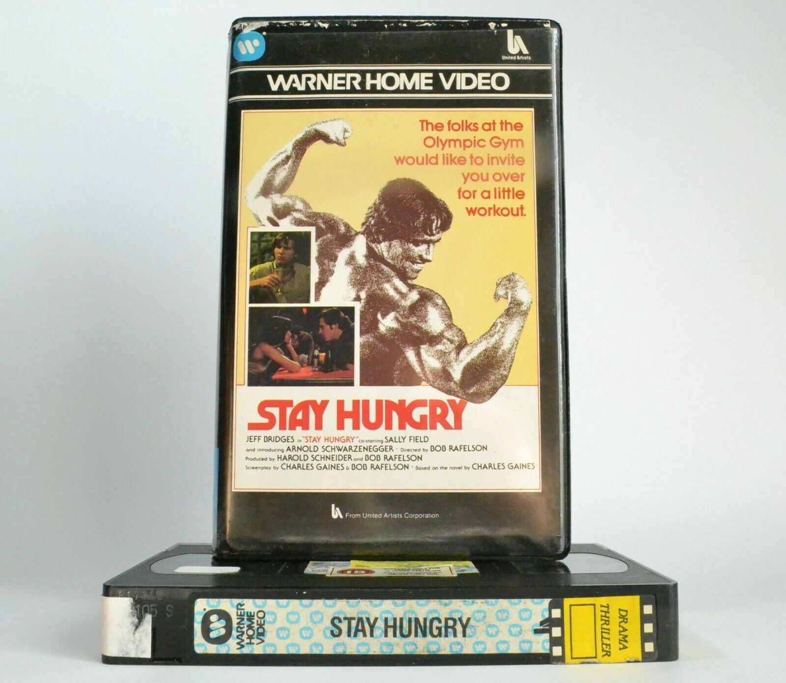 Stay Hungry (1976): Gym Action - Drama [Large Box] Arnold Schwarzenegger - VHS-