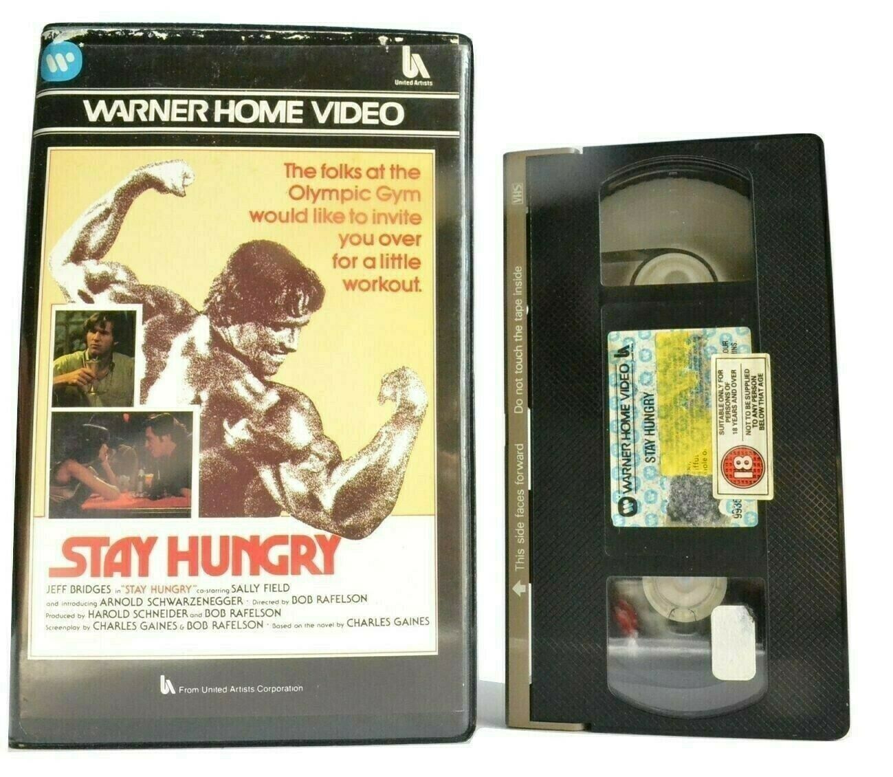 Stay Hungry (1976): Gym Action - Drama [Large Box] Arnold Schwarzenegger - VHS-