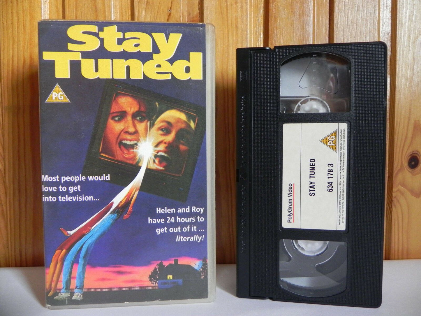 Stay Tuned - PolyGram - Comedy - John Ritter - Pam Dawber - Jeffrey Jones - VHS-