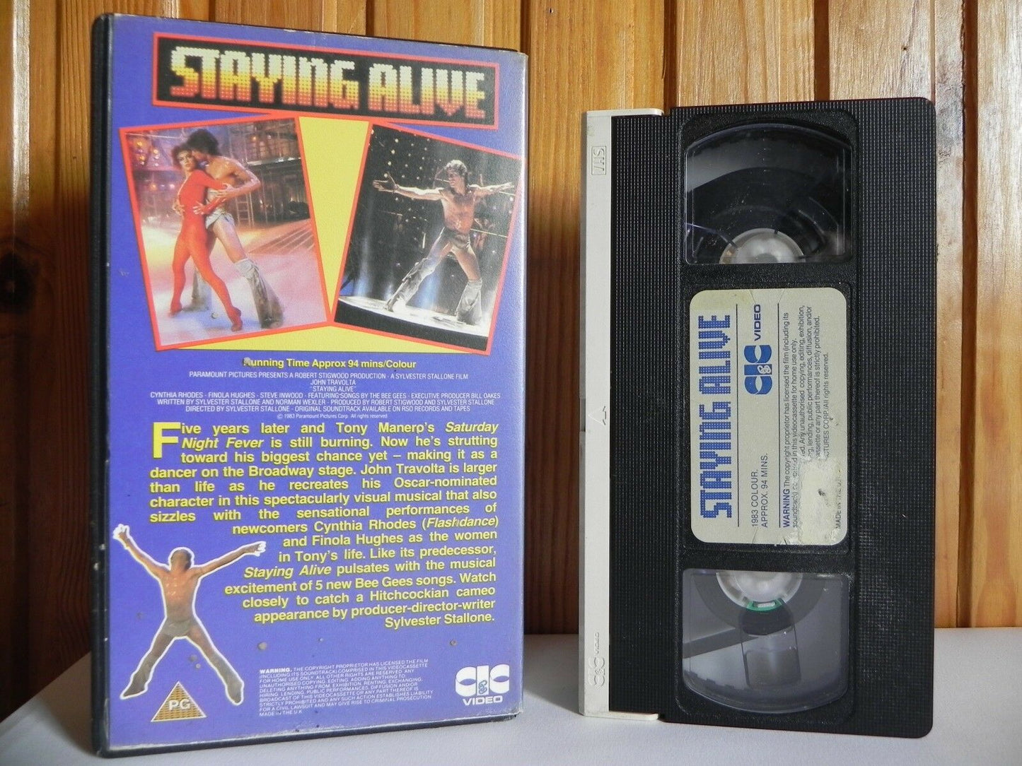 Staying Alive - CIC Video - Musical - John Travolta - Music By Bee Gees - VHS-