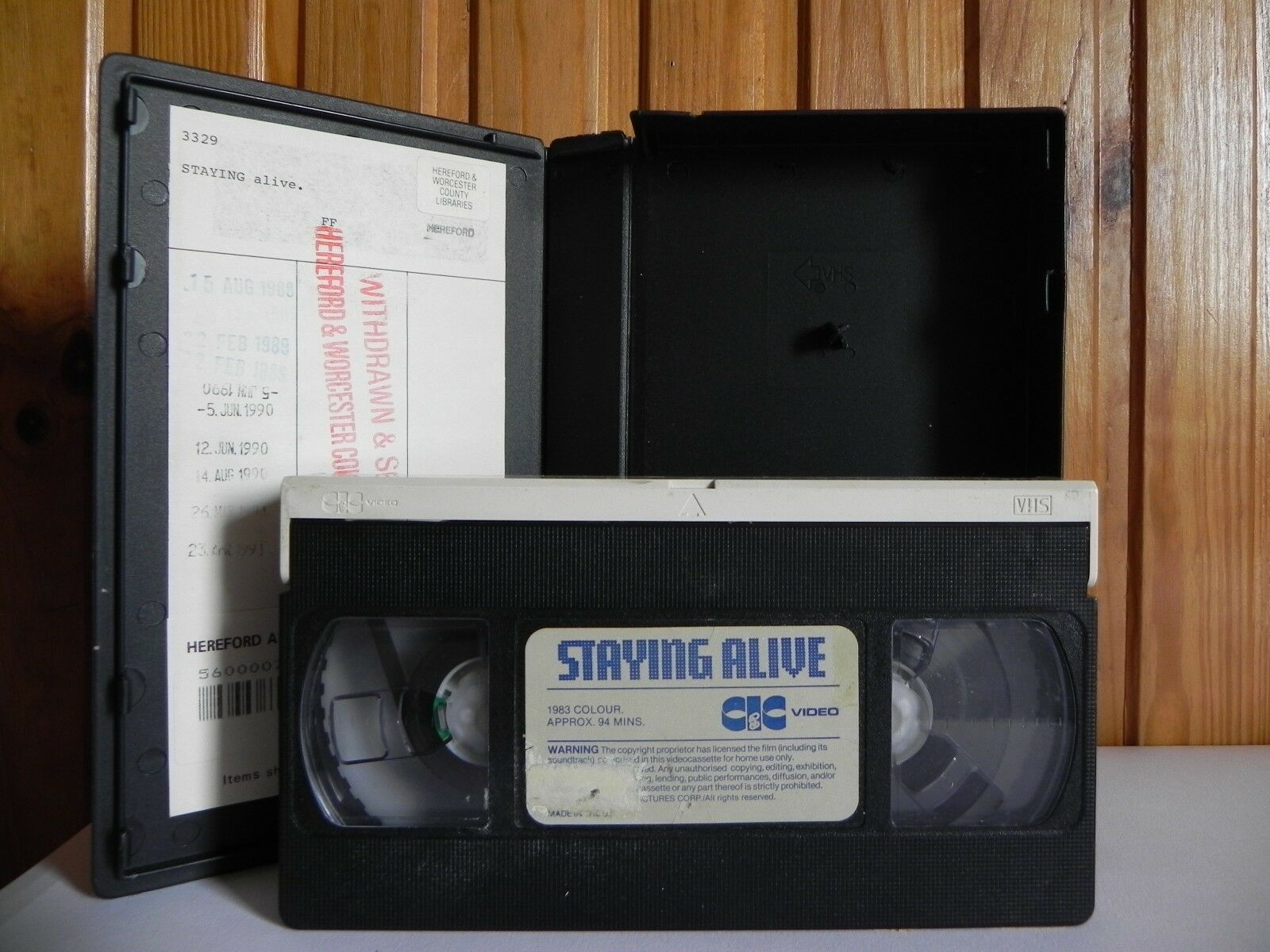 Staying Alive - CIC Video - Musical - John Travolta - Music By Bee Gees - VHS-