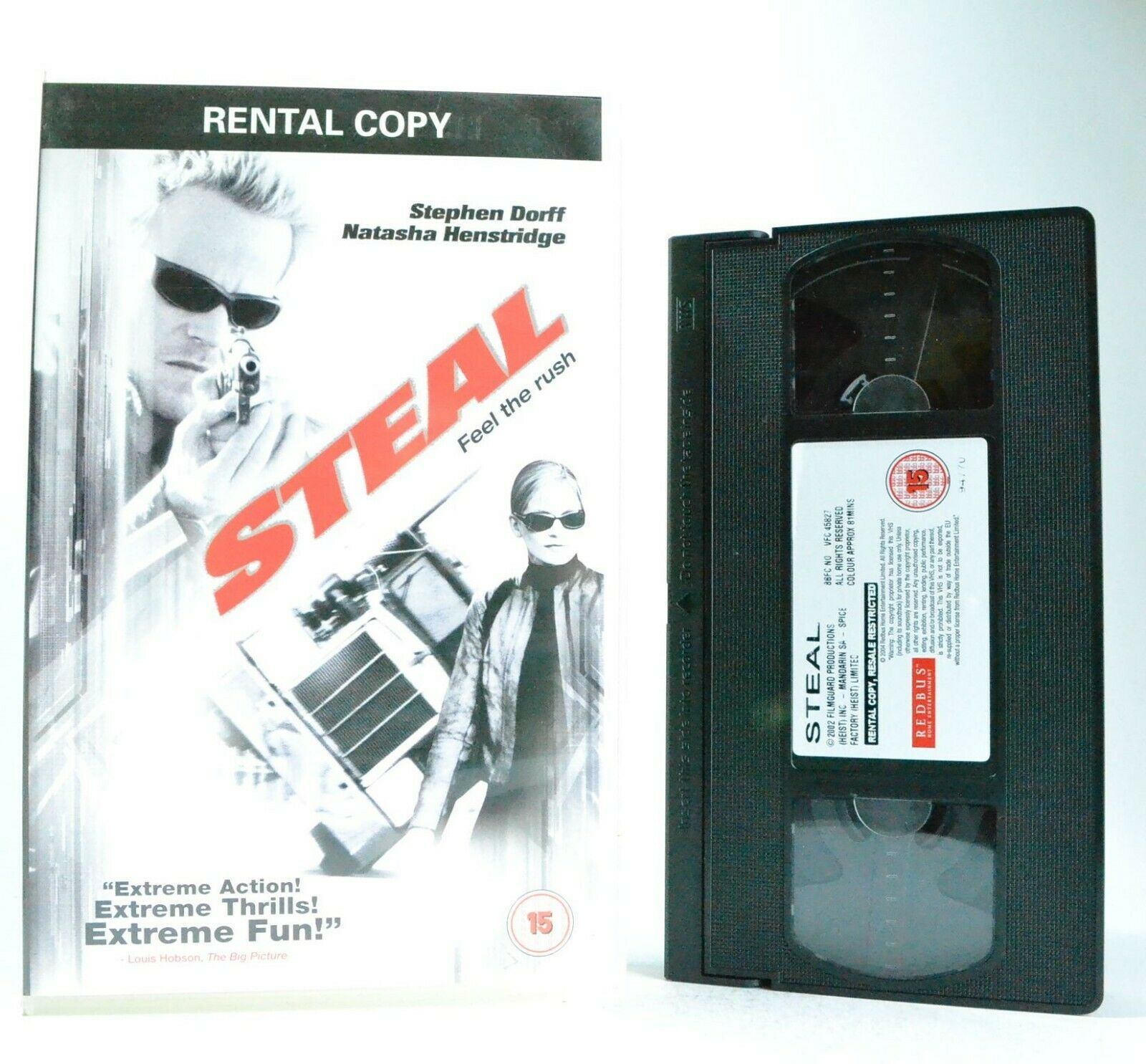 Steal: Action Film (2002) - Large Box - Ex-Rental - S.Dorff/N.Henstridge - VHS-