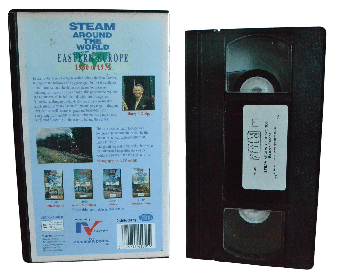 Steam Around The World - New Vision - 41001 - Steam Trains - Pal - VHS-