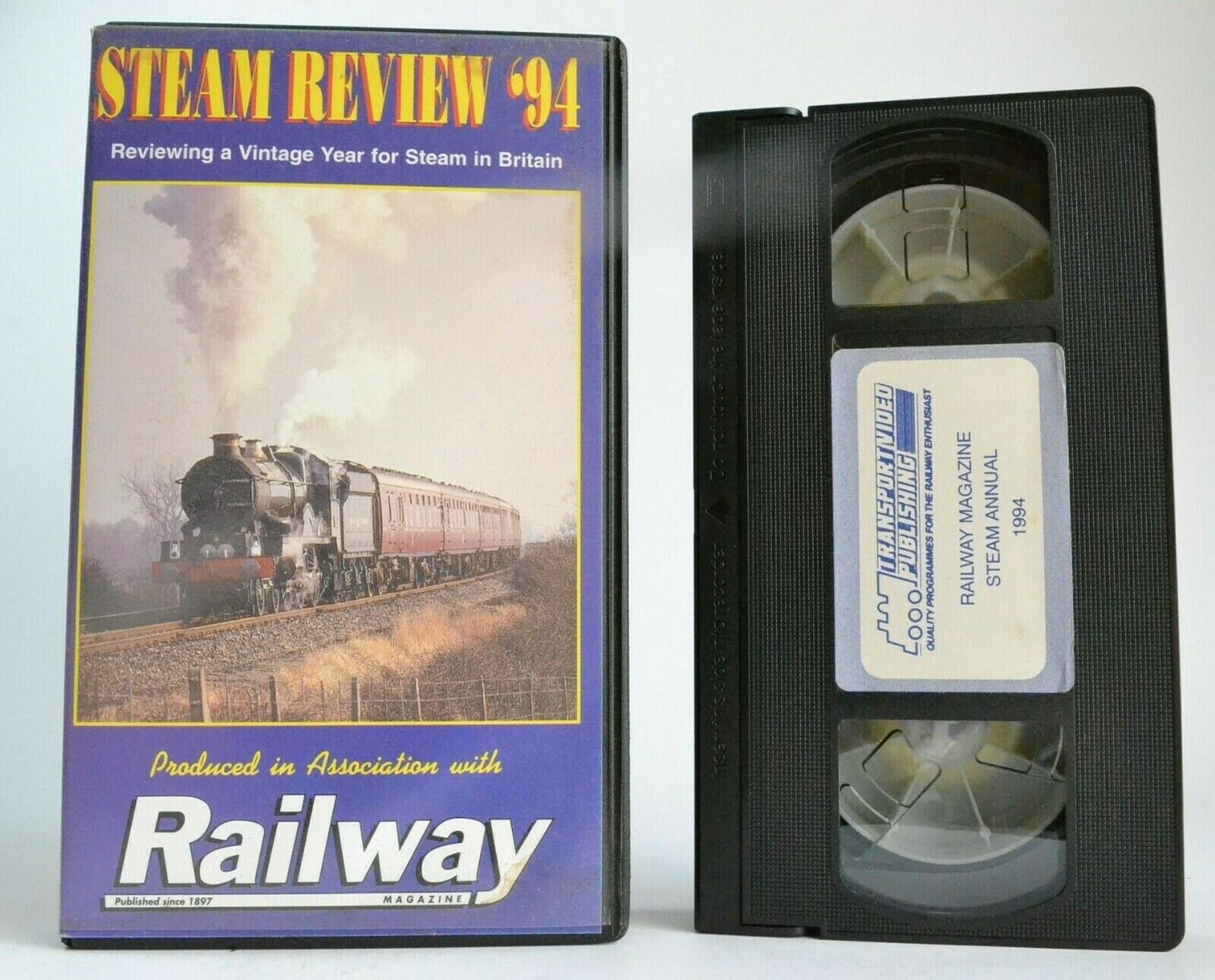 Steam Review '94 [Railway Magazine] -< Ted Parker >- Steam In Britain - Pal VHS-