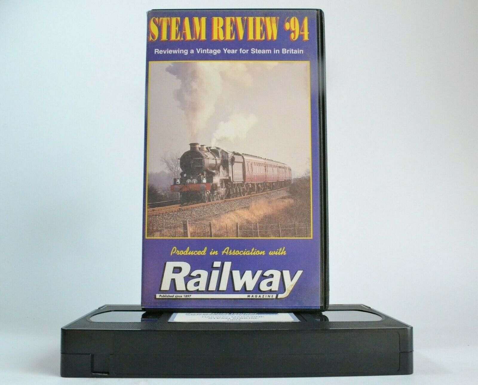 Steam Review '94 [Railway Magazine] -< Ted Parker >- Steam In Britain - Pal VHS-