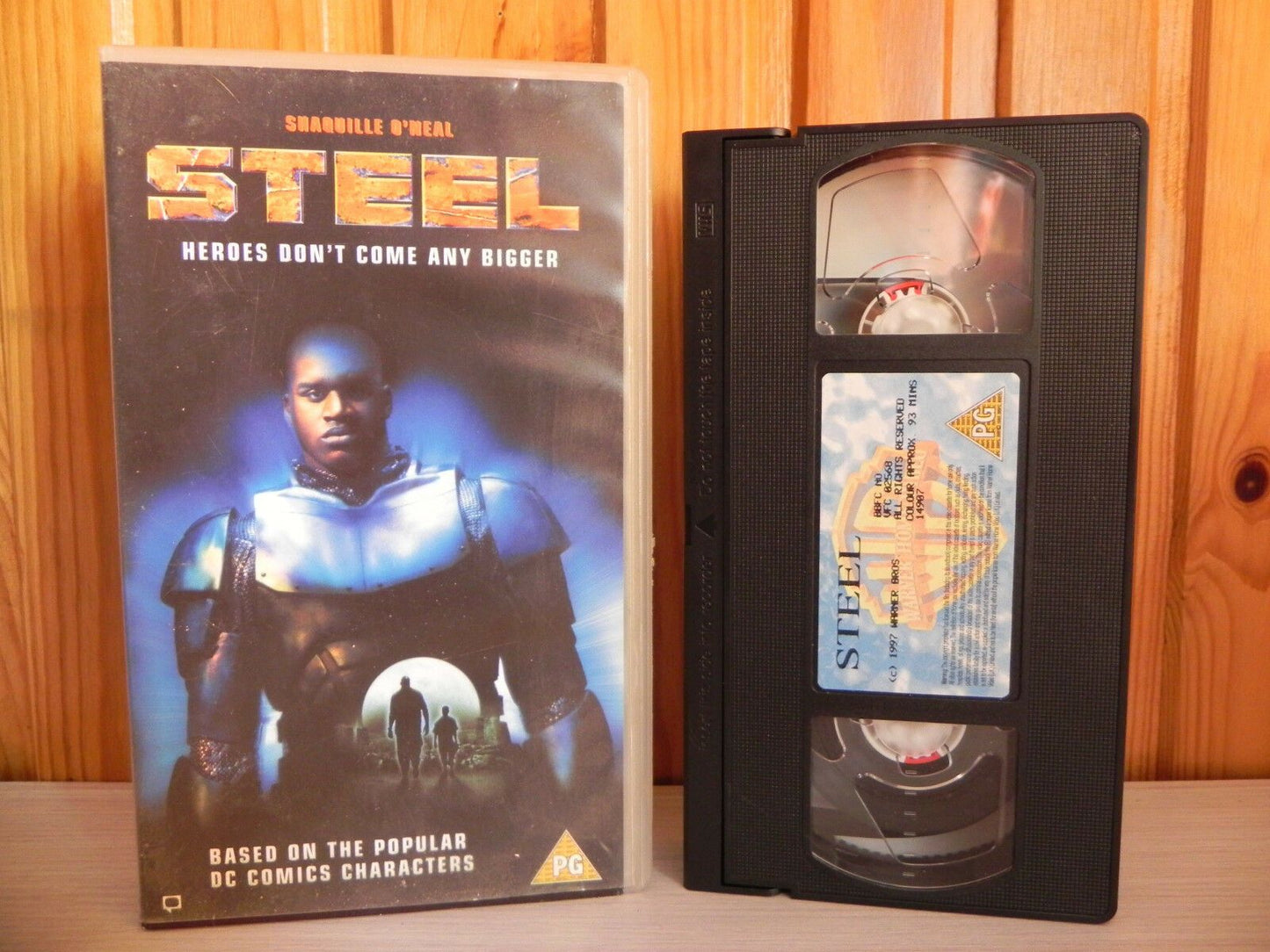 Steel (1997): Action Sci-Fi - DC Comics (Superhero); Shaquille O'Neal - Pal VHS-