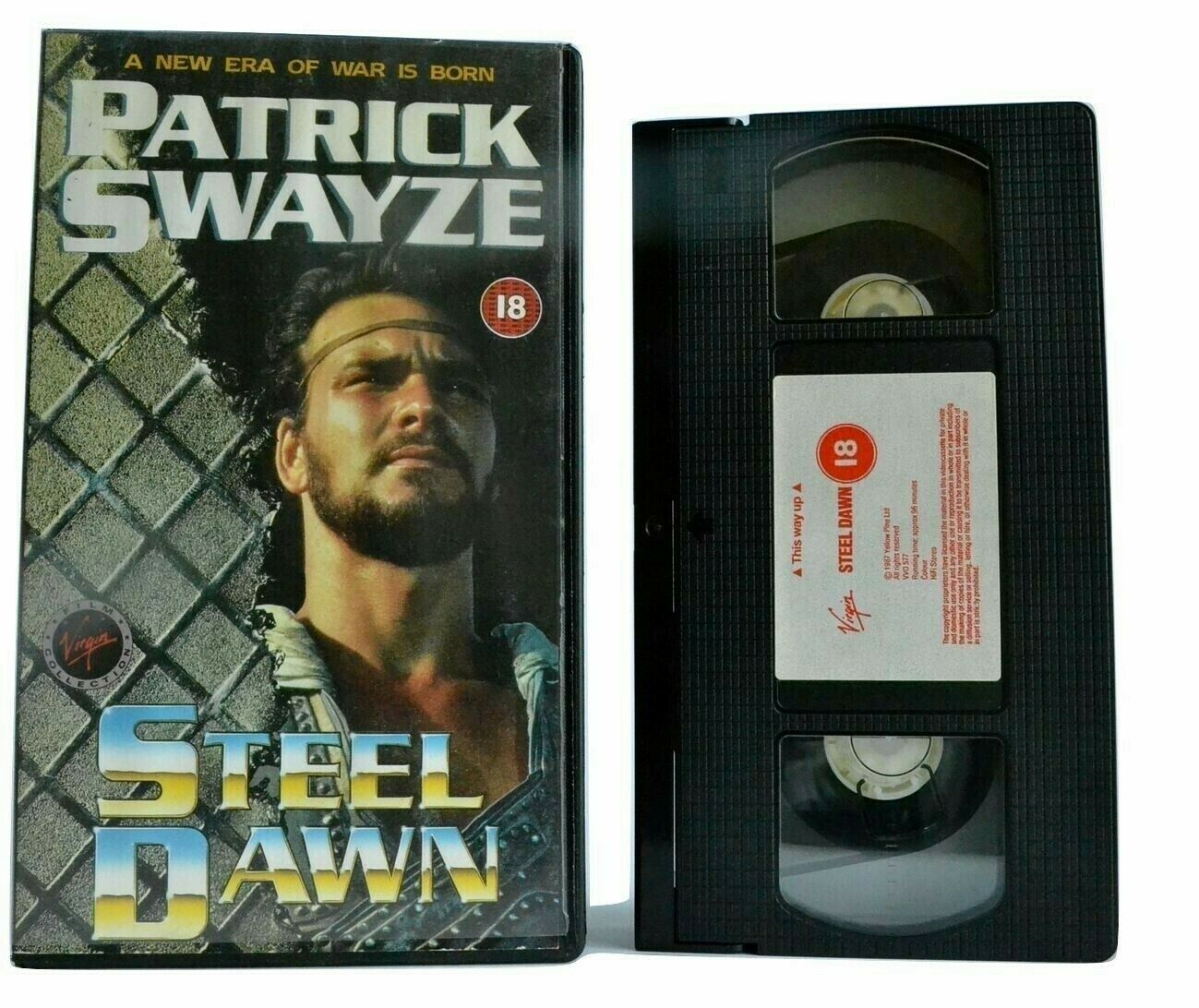 Steel Dawn (1987): "Mad Max" Movie Syle - Sci-Fi Action Virgin - P.Swayze - VHS-