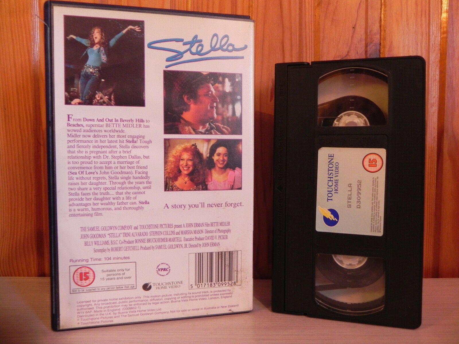 Stella - Bettie Midler - Touchstone - Large Box Drama - Ex-Rental - Video - VHS-