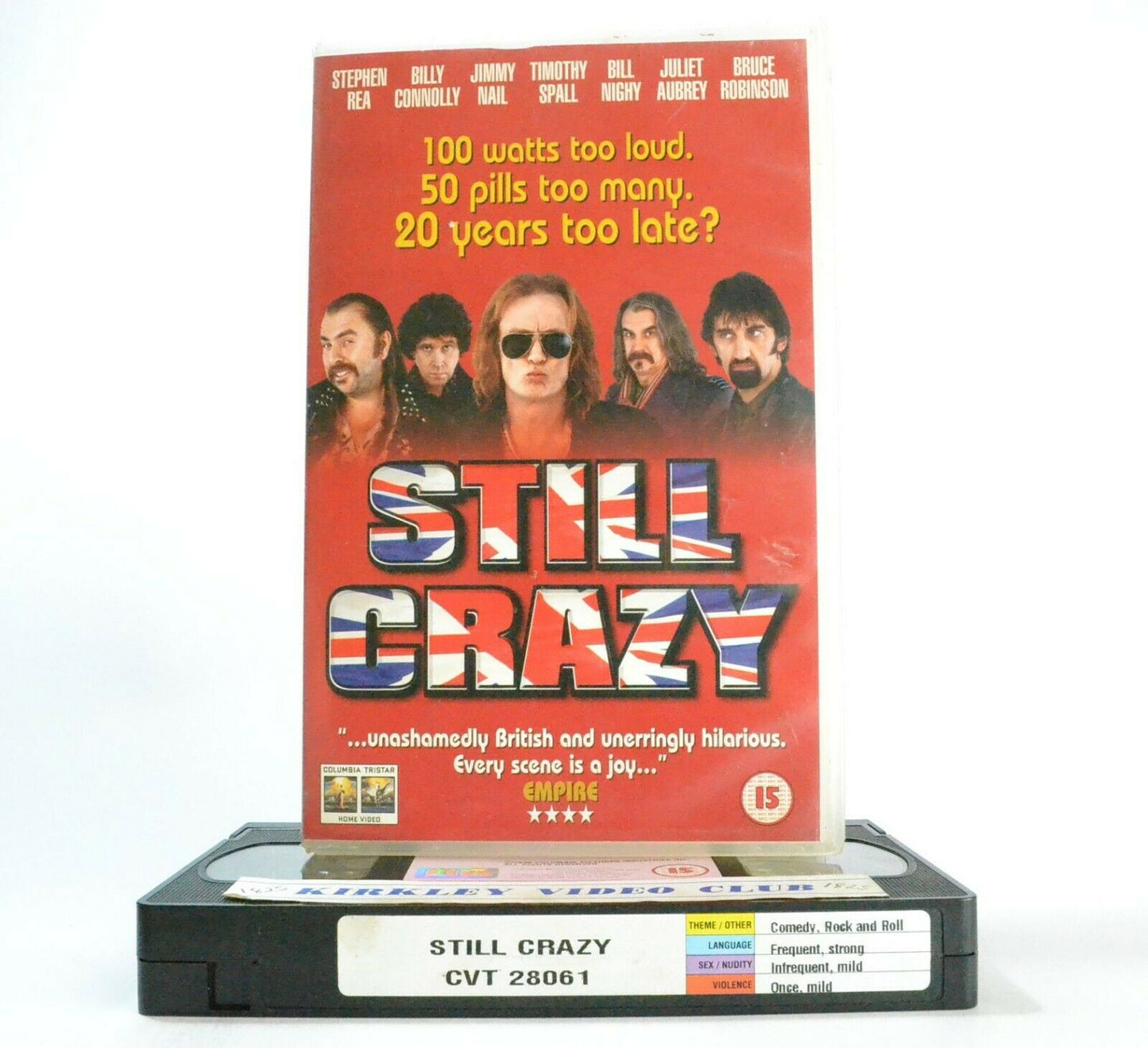 Still Crazy: Film By Brian Gibson - British Music Comedy - Large Box - Pal VHS-