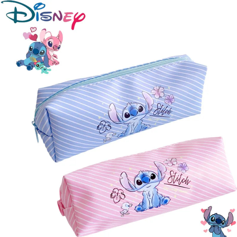 Stitch Anime Pencil Case Bag - Cartoon Stationery Storage Kids School Toy Christmas Gift-