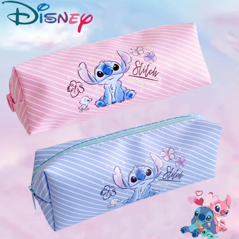 Stitch Anime Pencil Case Bag - Cartoon Stationery Storage Kids School Toy Christmas Gift-