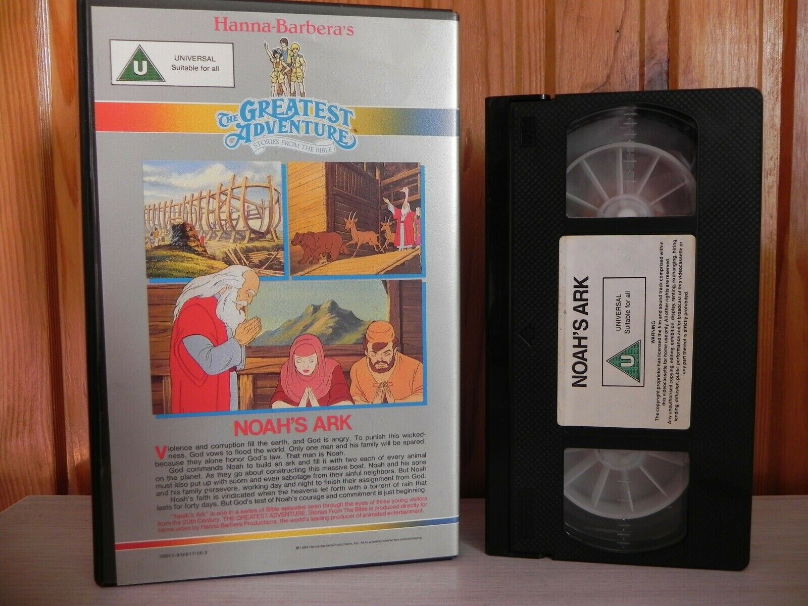 Stories From The Bible [Hanna Barbera]: Noah's Ark - Large Box - Animated - Children's - Pal VHS-