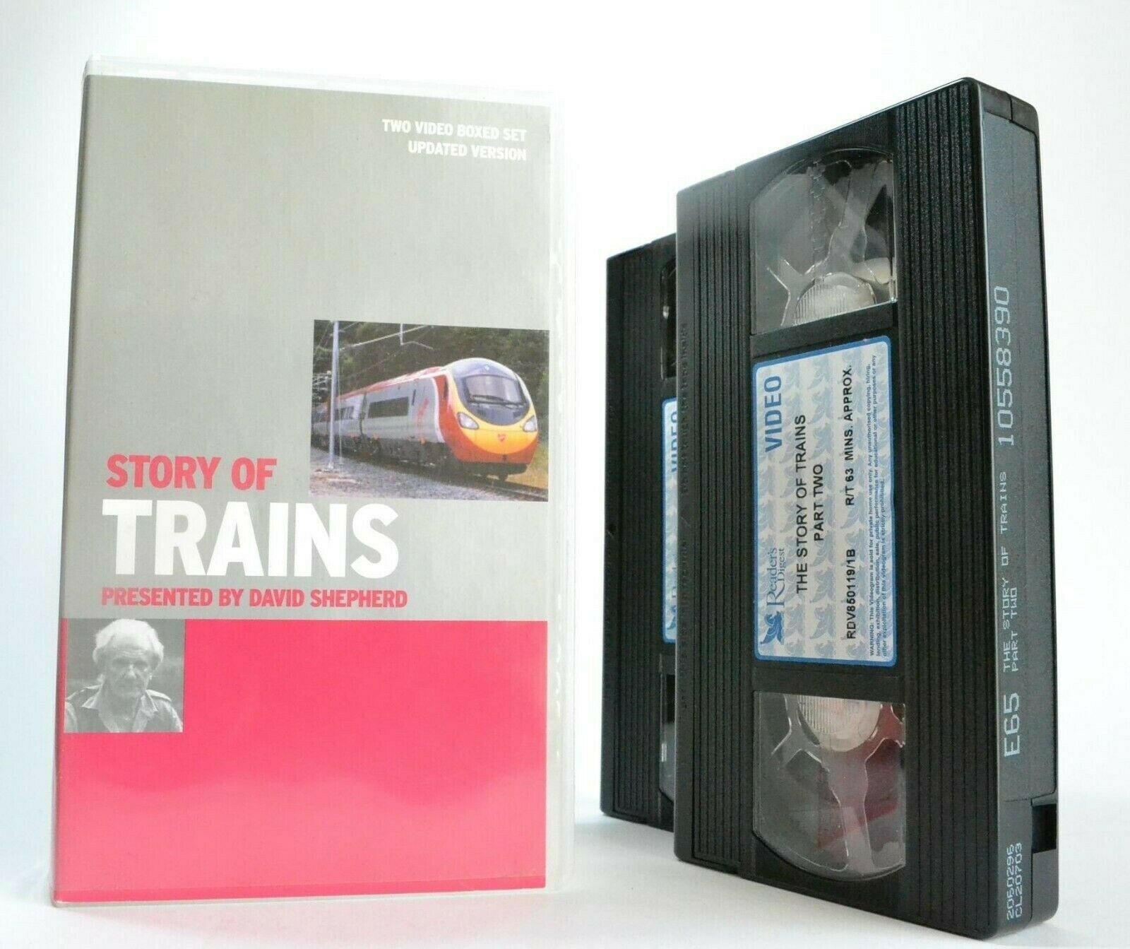 Story Of Trains; {David Shepherd} - Documentary - Railway Locomotive - Pal VHS-