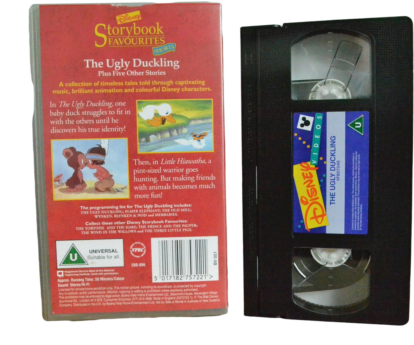 Storybook Favourites Shorts (The Ugly Duckling) - Disney Videos - Children's - Pal VHS-