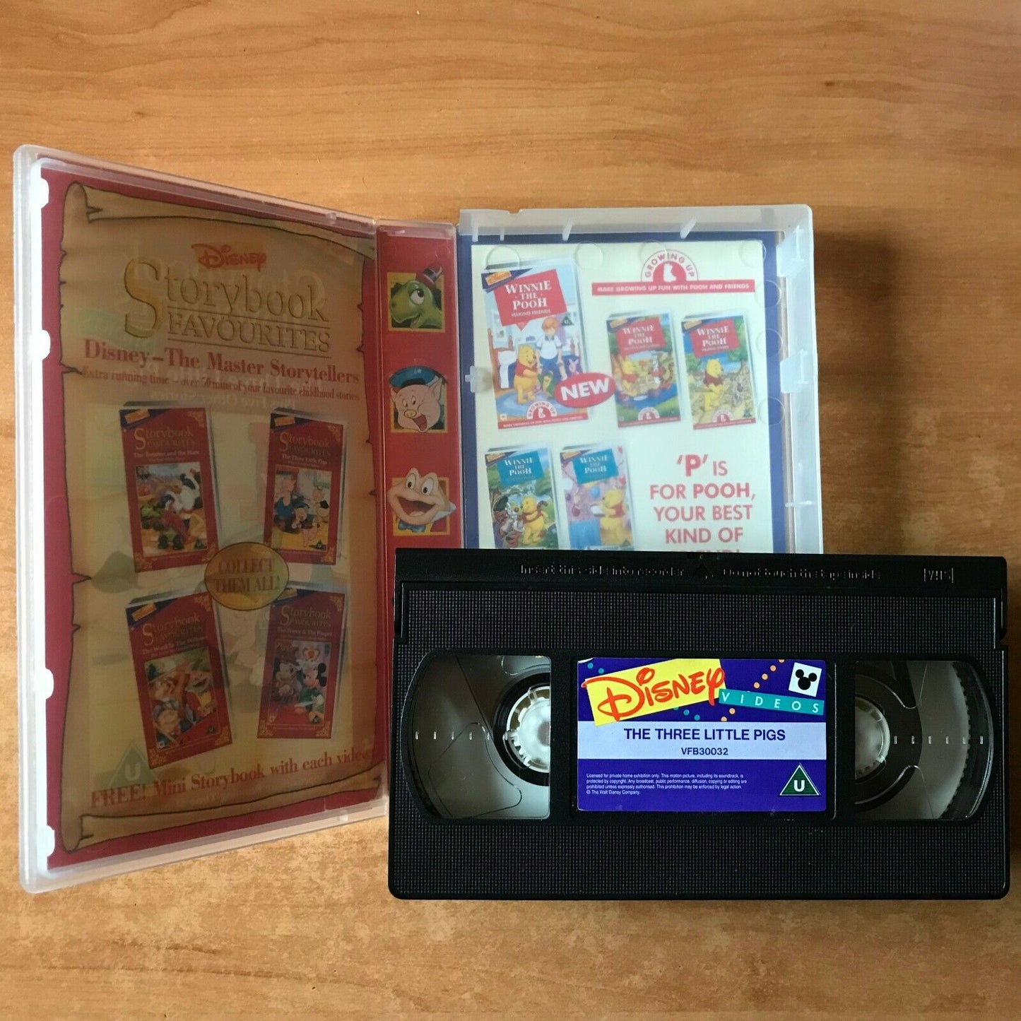 Storybook Favourites: The Three Little Pigs [Walt Disney] Animated - Kids - VHS-