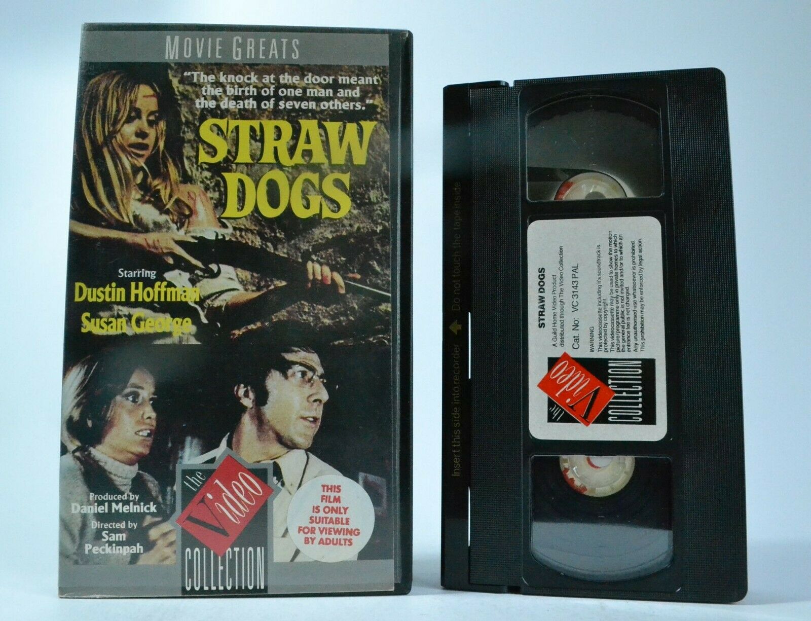 Straw Dogs; [Movie Greats]: Crime Thriller - Dustin Hoffman / Susan George - VHS-