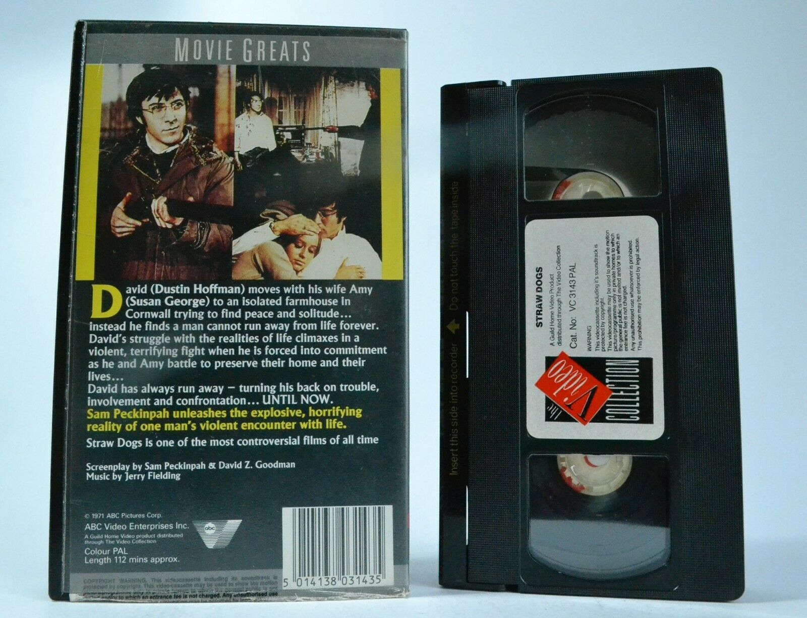 Straw Dogs; [Movie Greats]: Crime Thriller - Dustin Hoffman / Susan George - VHS-