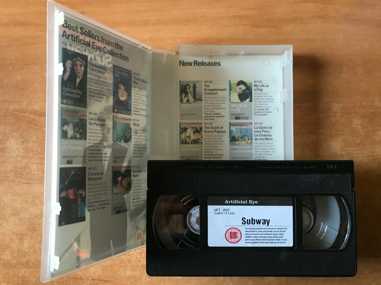 Subway (1985); [Luc Besson] Thriller [Christopher Lambert / Isabelle Adjani] VHS-