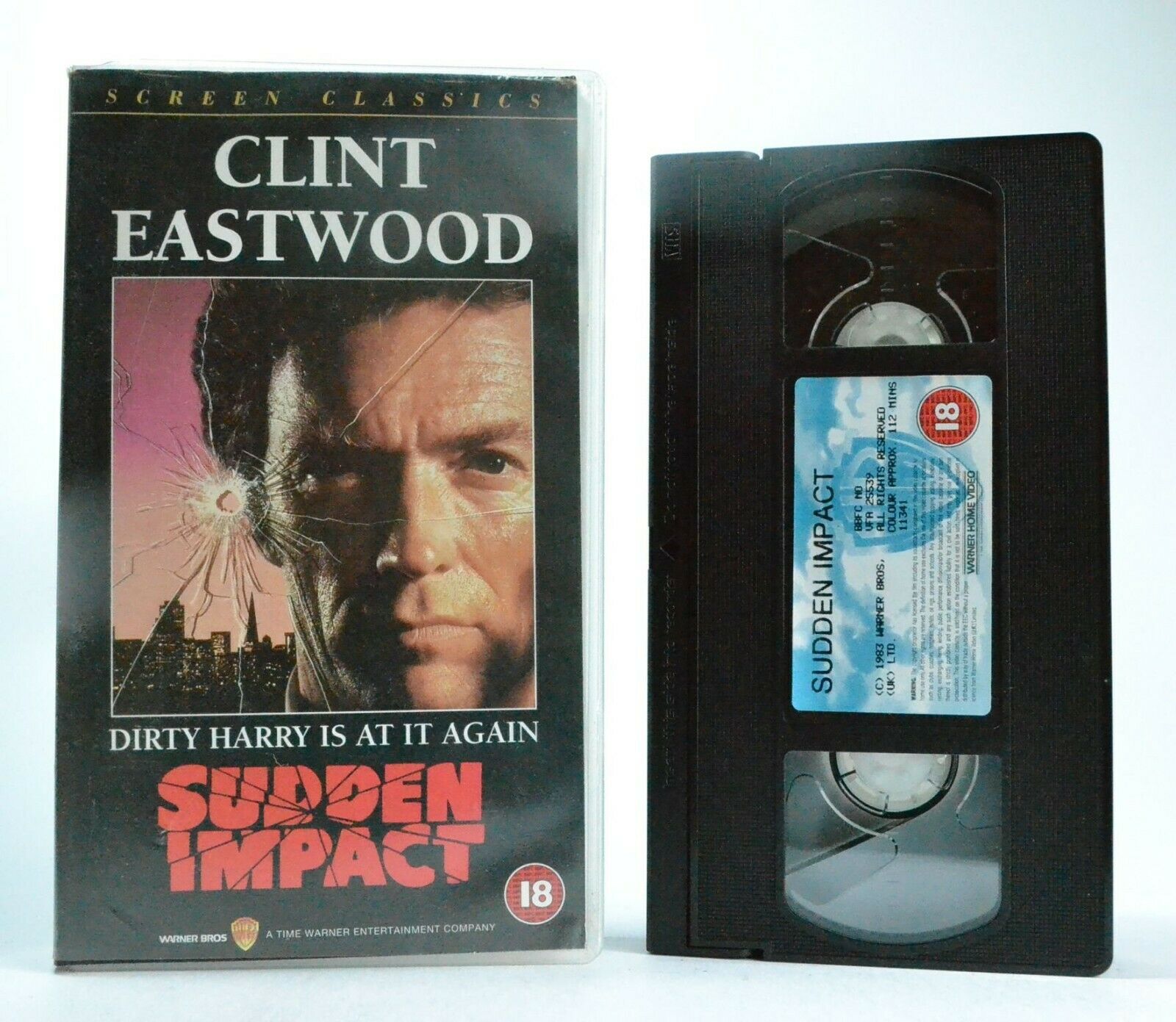 Sudden Impact: 4th Dirty Harry Film - Action Thriller - Clint Eastwood - Pal VHS-