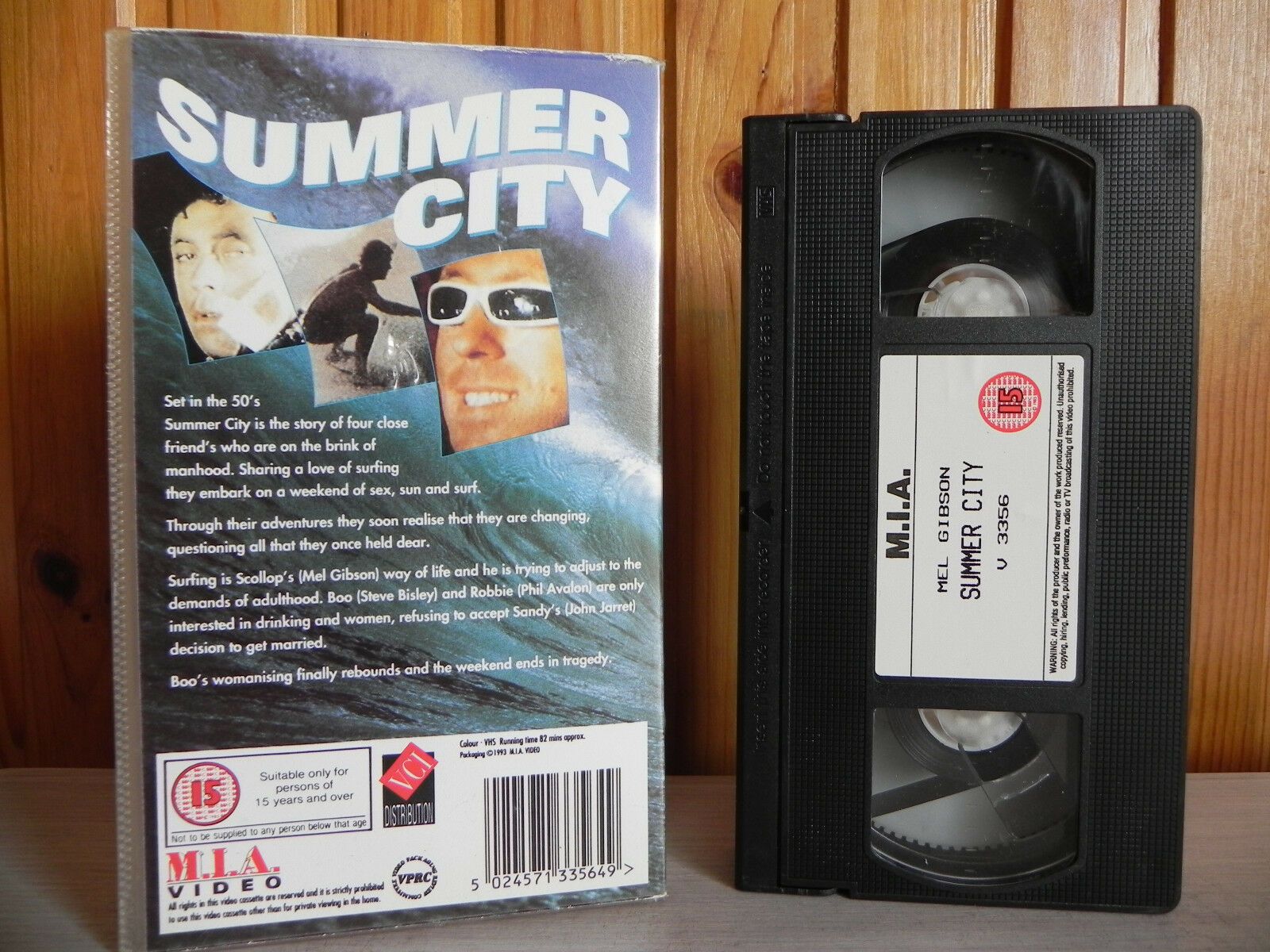 Summer City - M.I.A. - Drama - Mel Gibson - Steve Bisley - Phil Avalon - Pal VHS-