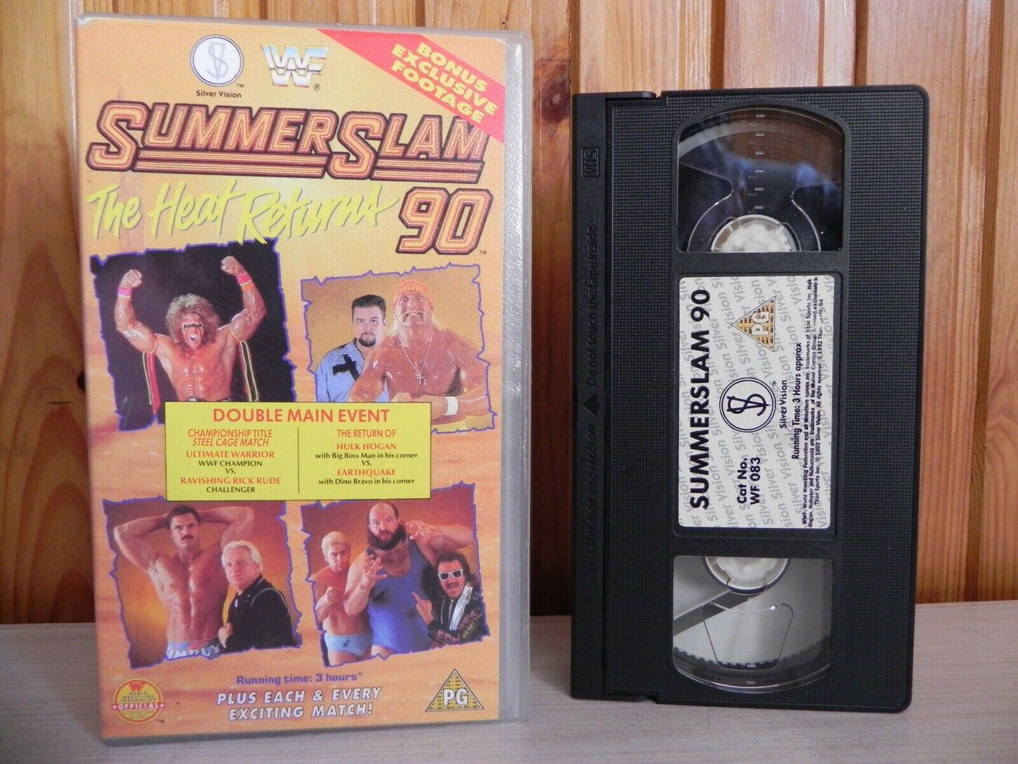 Summer Slam '90 - The Heat Return - Double Main Event - Wrestling - Pal VHS-